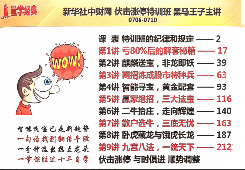 d423e55a22856189c1871fb7d81216c9 量学黑马王子特训班 北京特训班线下课合成视频+文档+指标