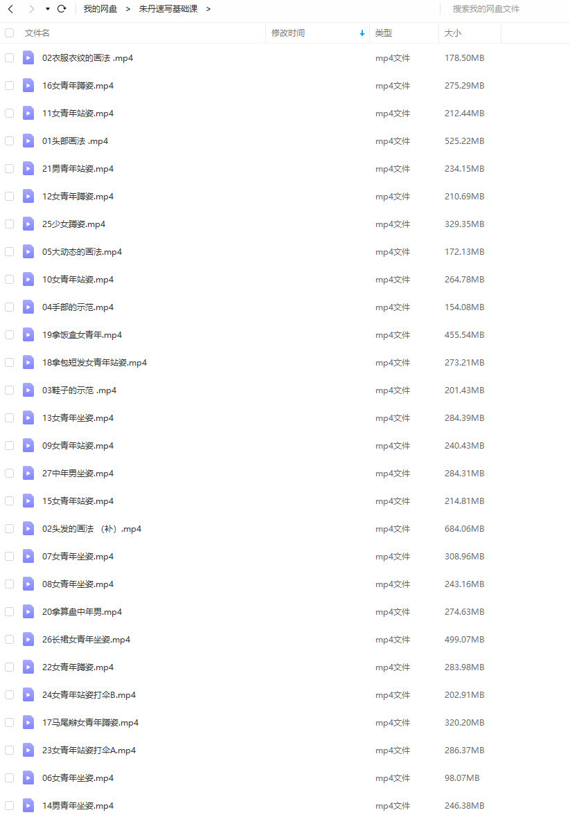 朱丹速写基础课