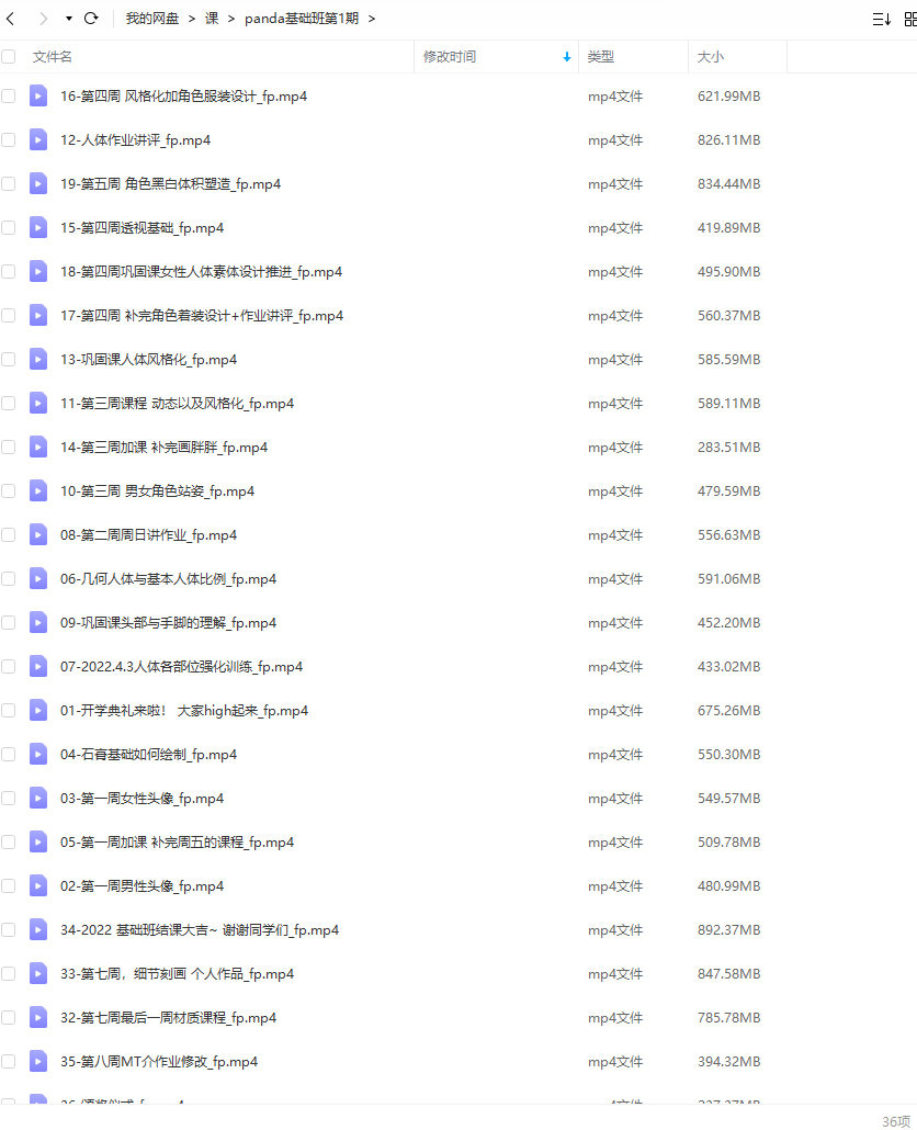 潘诚伟基础班第一期2022年