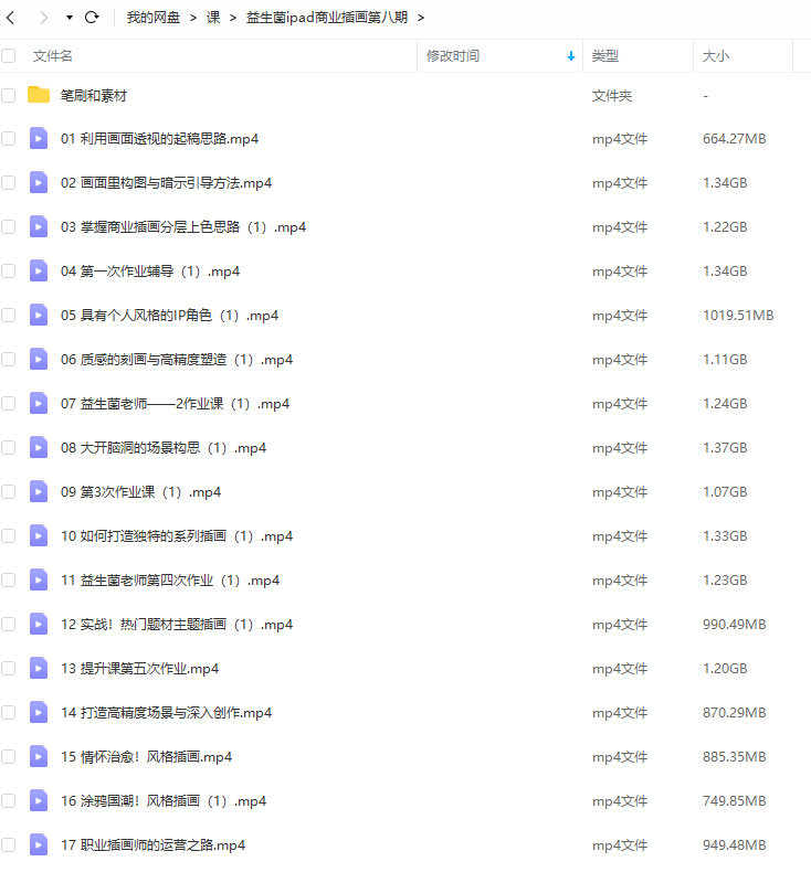 益生菌2022第8期商业插画课【画质高清有笔刷】