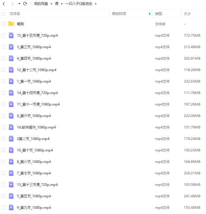 一只八子2022Q版人体动态速写【画质不错有笔刷】