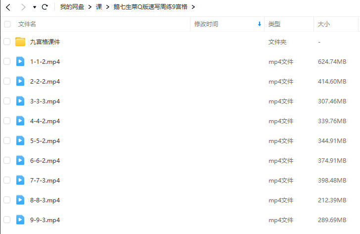 鹅七生菜Q版速写周练9宫格2023