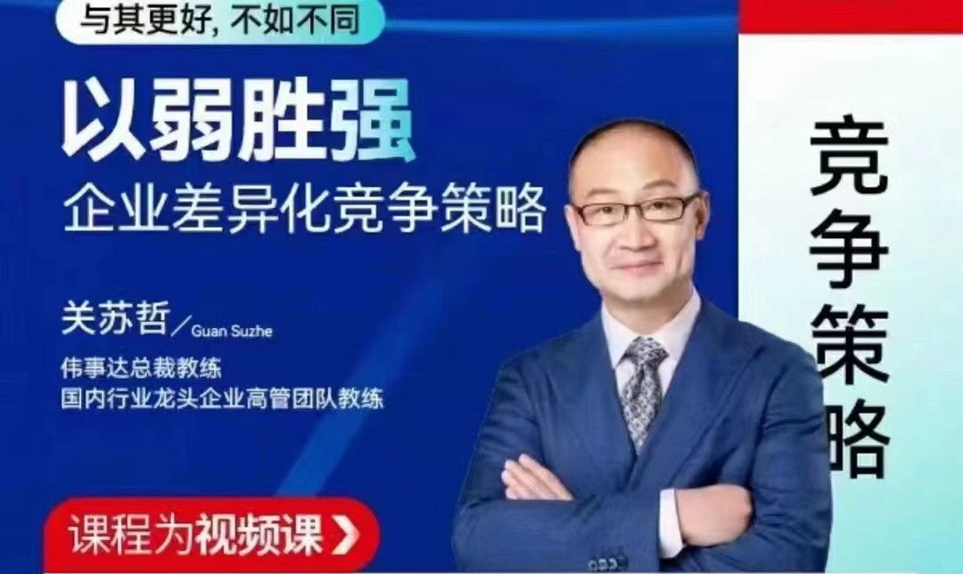 20234522245657983 关苏哲:以弱胜强 企业差异化竞争策略