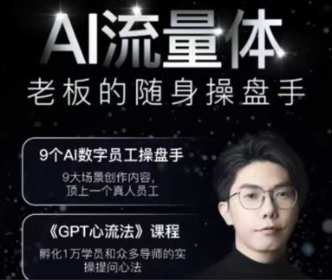 ac4dd59e53cb8684a216424264c00e43 白先生AI流量体-老板的随身操盘手,9个AI数字员工操盘手,覆盖9大内容创作场景,省去9个高级员工的工资