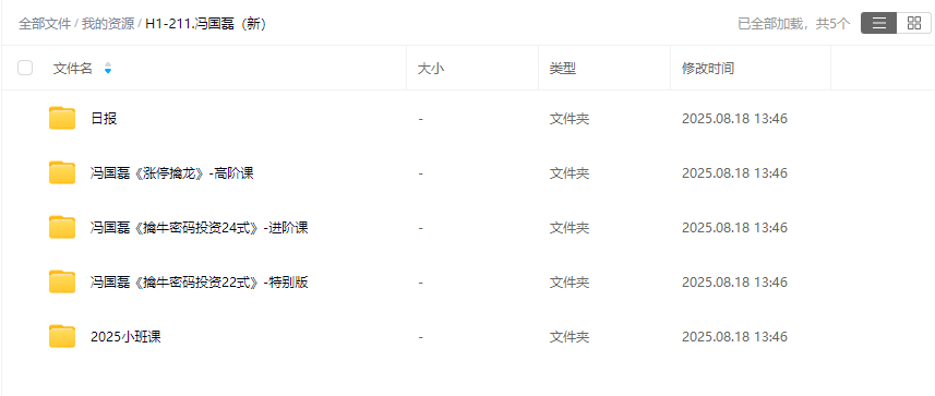 财学堂2025冯国磊涨停擒龙高阶视频课程合集+指标合集