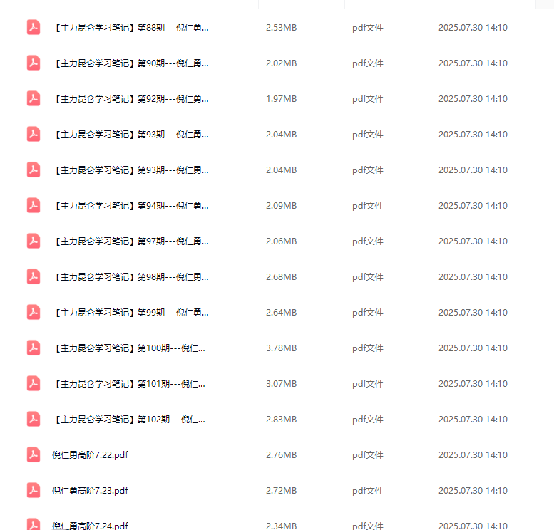 财学堂倪仁勇筹码峰跟庄战法趋势昆仑高阶课视频指标全套合集