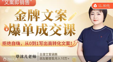 20015440423-1 金牌文案爆单成交课,从0到1写出高转化文案