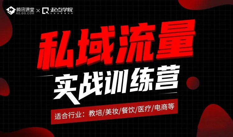 2-20091F95322407 腾讯课堂起点学院私域流量实战训练营