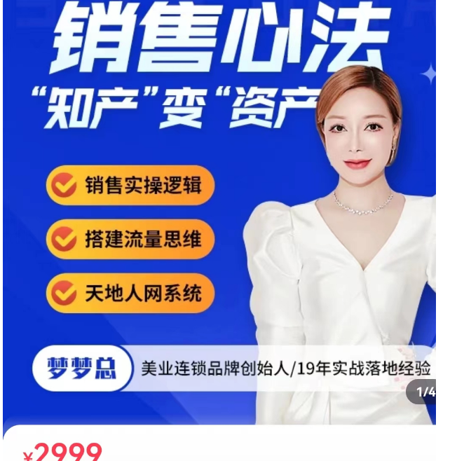 梦梦总-销售心法-销售落地实战课程