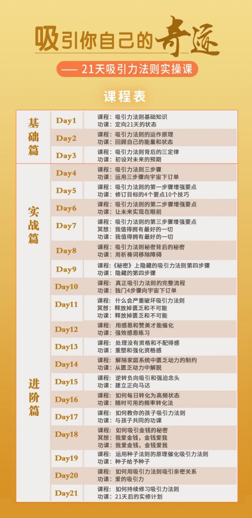 卢熠翎21天吸引力法则课程音频