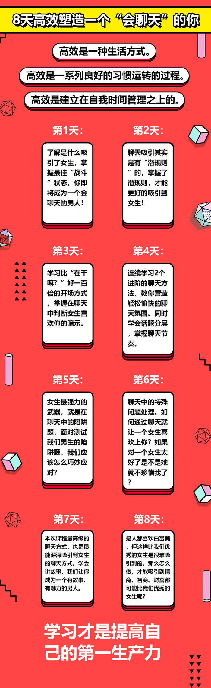 晨哥聊天急训班《8小时，让你成为一个会聊天的男人!》