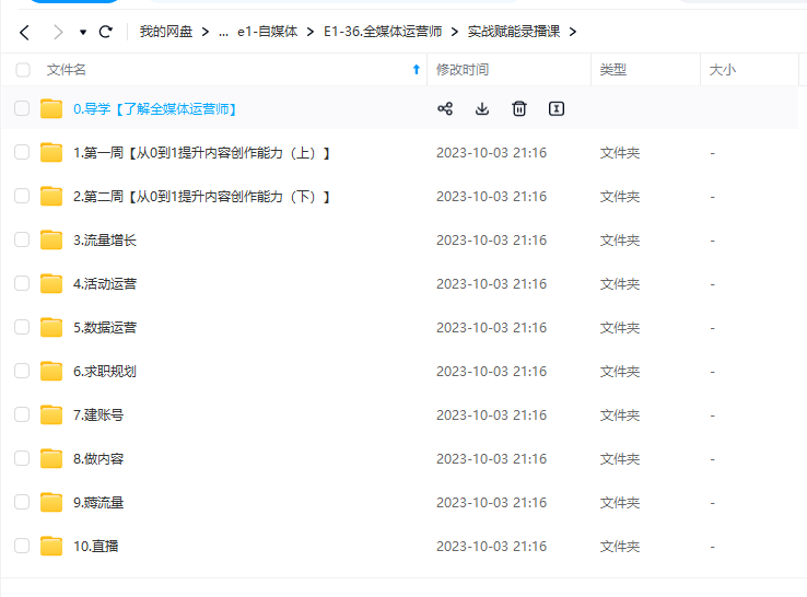 知乎全媒体运营师全套视频课程+配套课件
