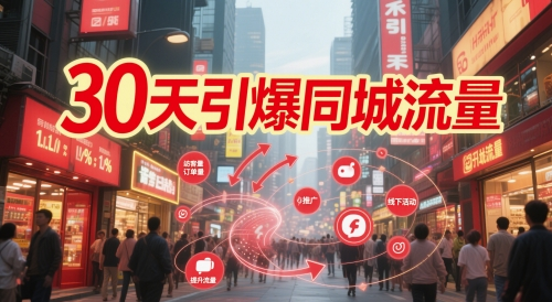 秦诗诗30天引爆同城流量：团购篇 认知篇 流量篇 来客篇 达人篇 老板人设IP篇 投流篇