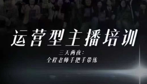 婉婉运营型主播培训线下课，主播四大能力，十小时线下录像+字幕，内容比线上课干