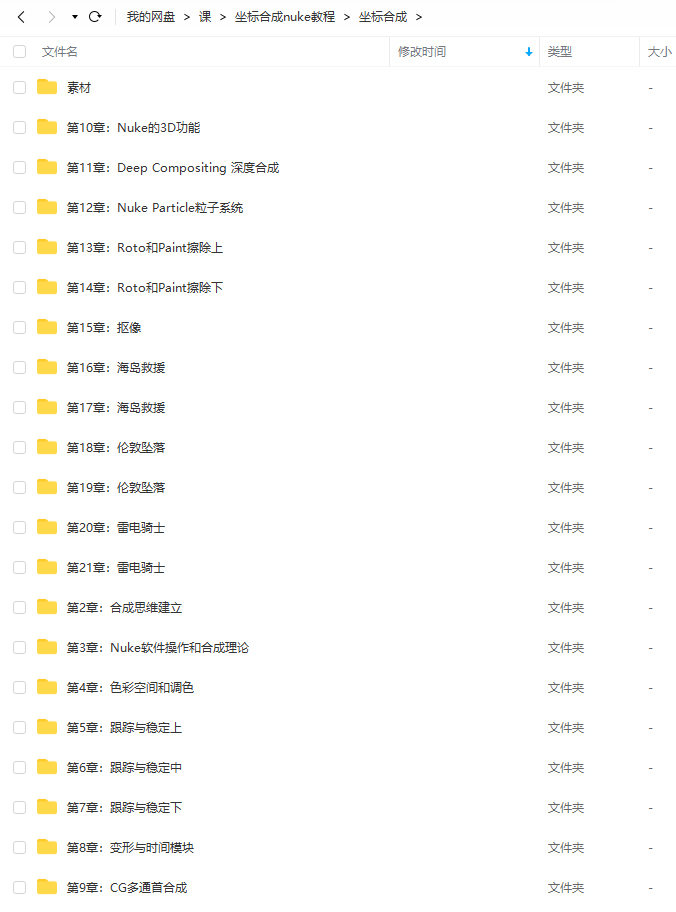 坐标合成nuke视频教程（含课件）