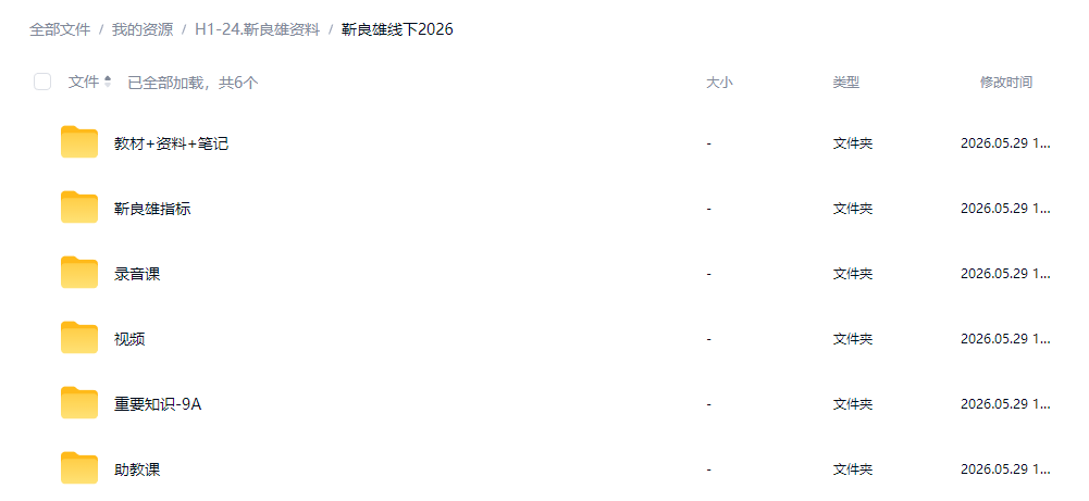 靳良雄线下课视频音频资料笔记指标