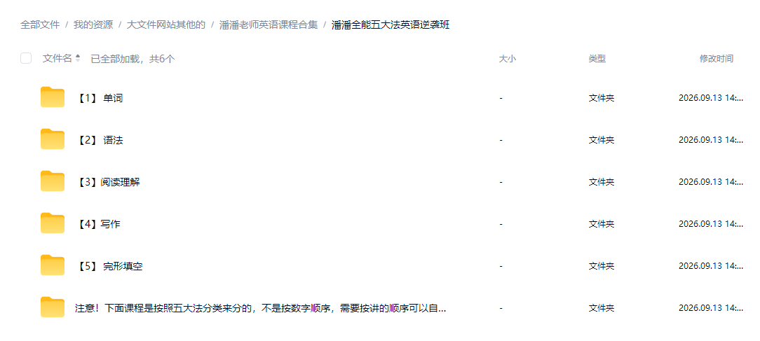 潘潘老师全能英语逆袭班 初中892高频单词视频资料合集