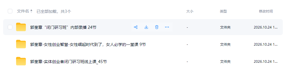郭奎章创业哲学视频课程三套合集