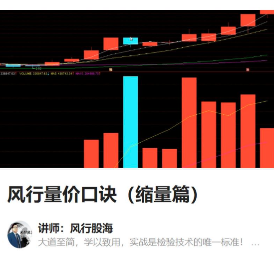 风行股海-风行量价口诀（缩量篇）