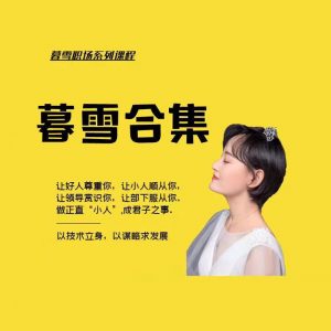 暮雪职场课程全集
