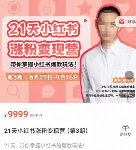 蔡文川-21天小红书涨粉变现营（第3期）