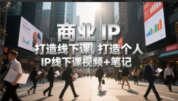 巨象王宇·商业ip操盘手，打造个人 IP线下课视频+笔记