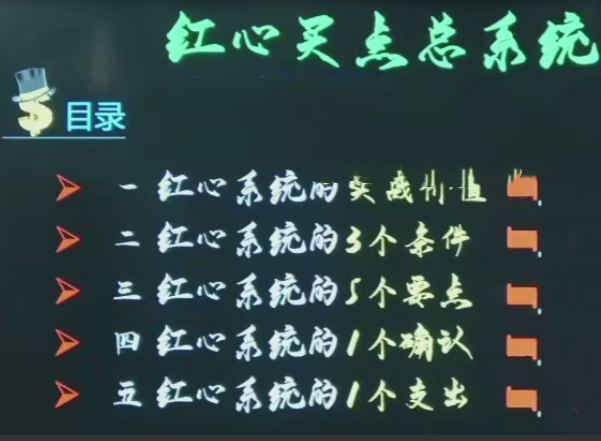 股道九杨红心买点系统课买点的底层根基