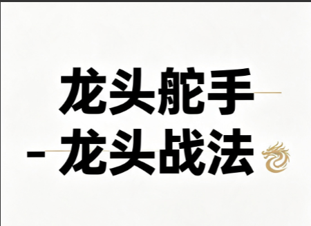 龙头舵手-龙头战法课程 视频+文档